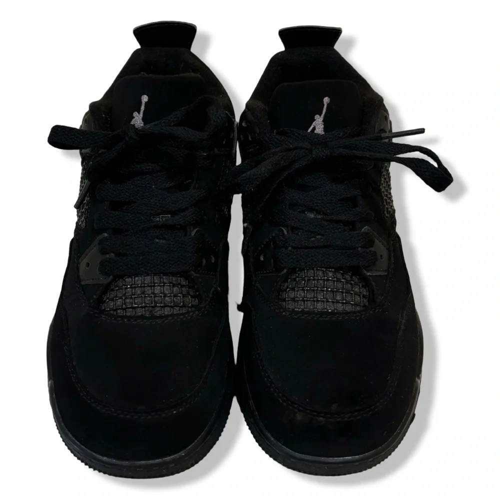 Kids Jordan 4 Black Cats - Picture 3 of 6